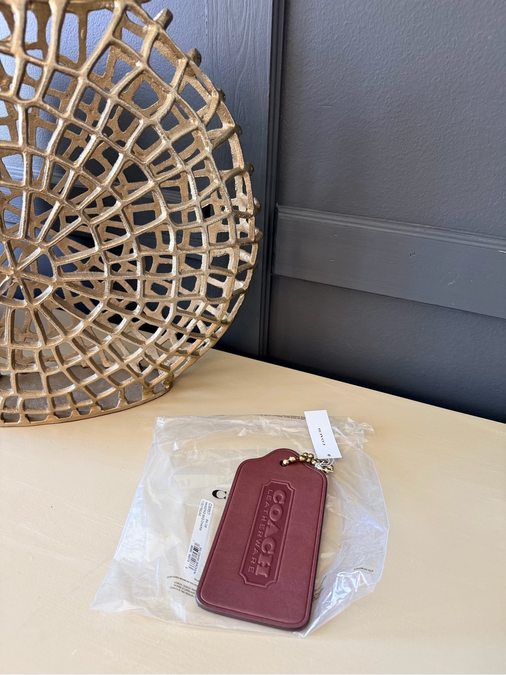 Coach XL Hangtag NWT